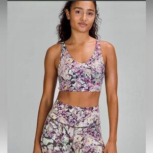 Lululemon In Alignment Long Line Bra, B/C Cup, size 8.